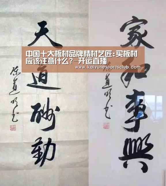中国十大板材品牌精材艺匠:买板材应该注意什么?-开运直播(图2) 开运真人